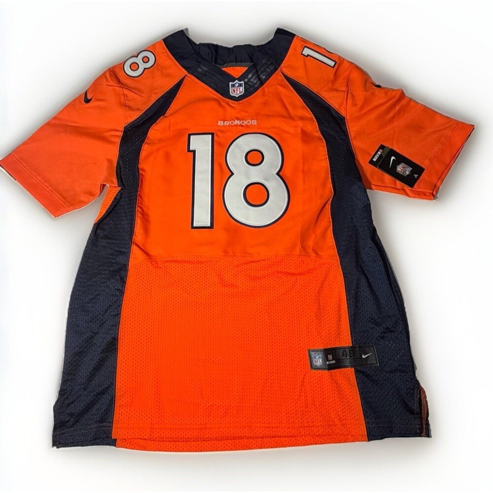 NWT Nike Peyton Manning #18 Denver Broncos OnField Stitched Jersey Men XL 48 NFL